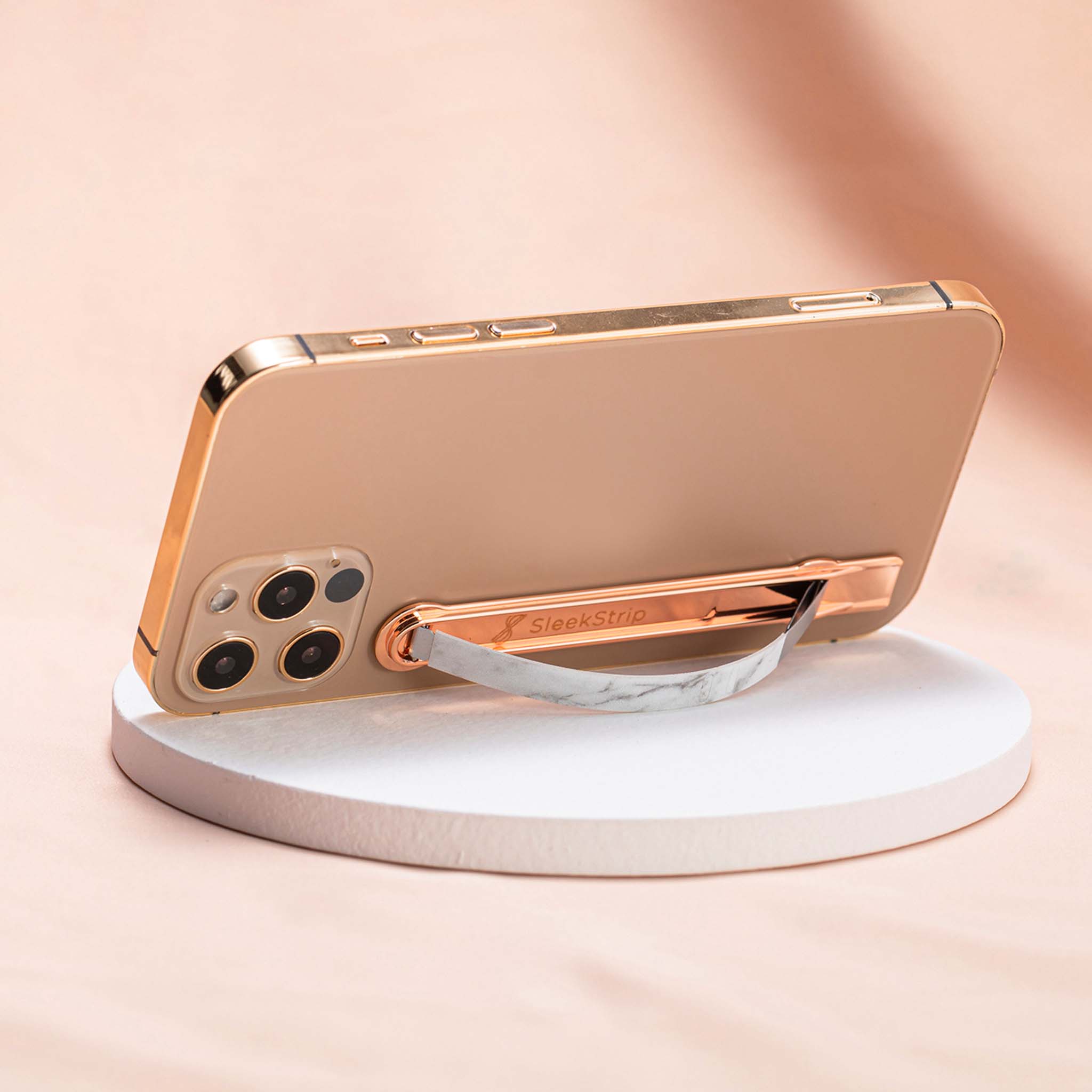 Rose Gold x White Marble