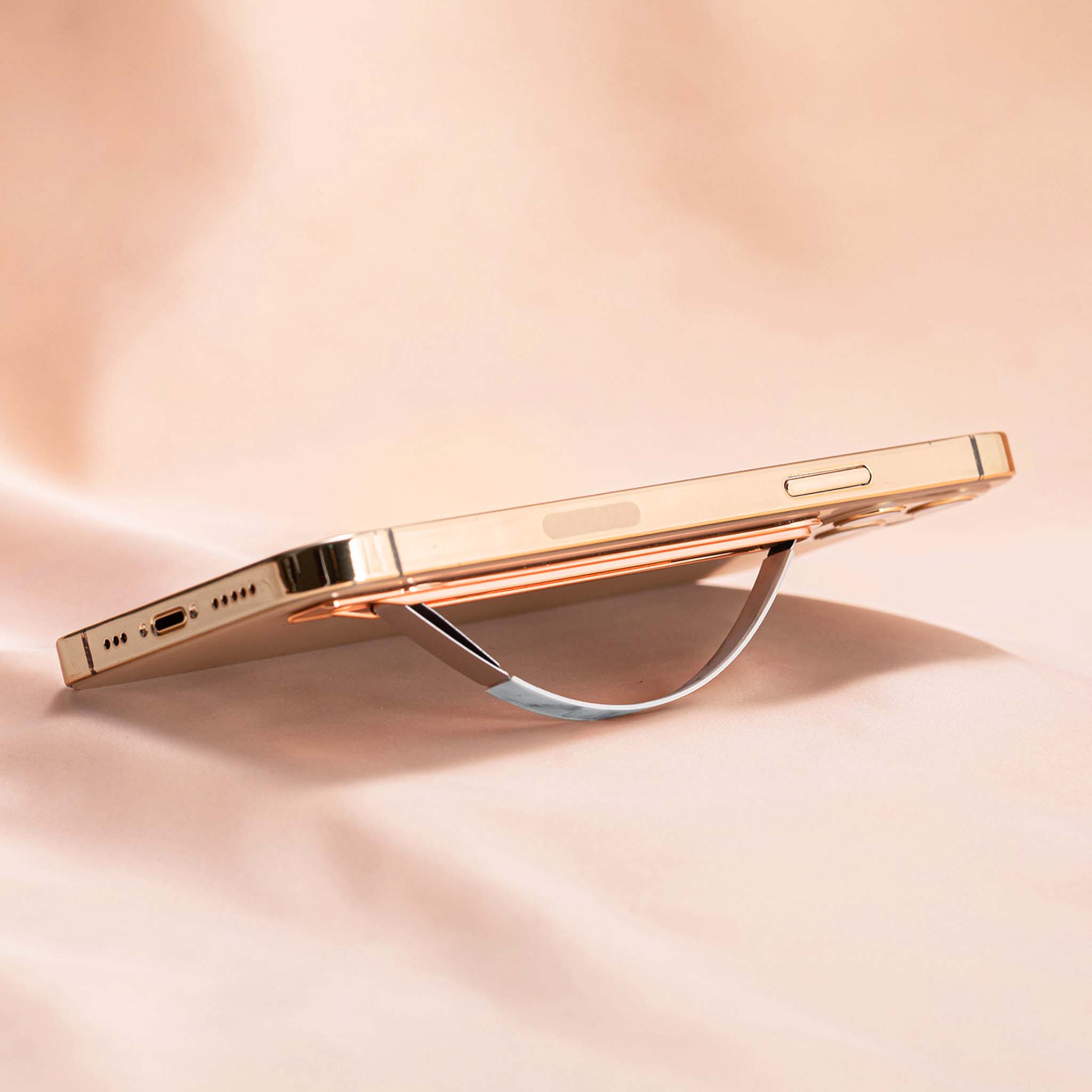 Rose Gold x White Marble