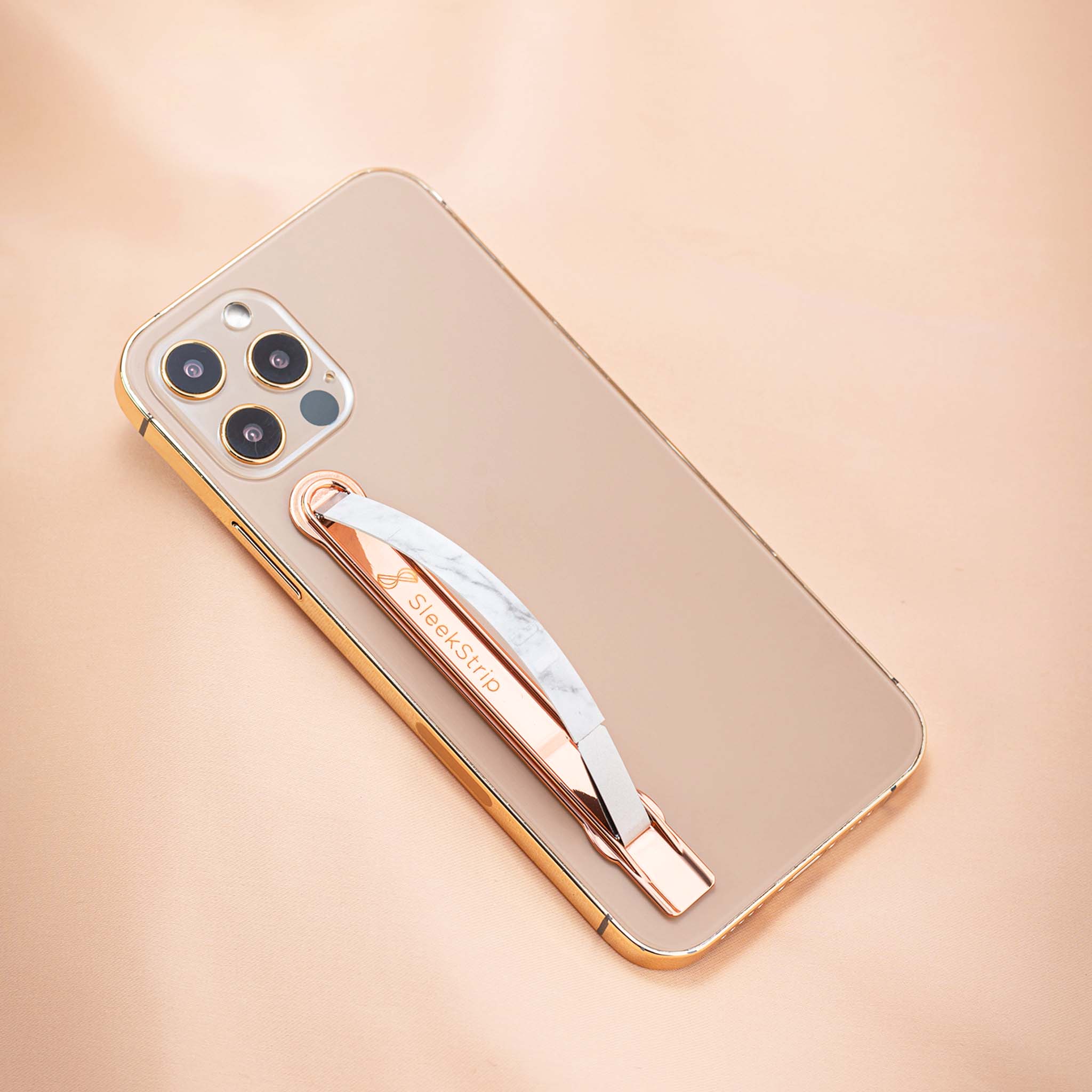 Rose Gold x White Marble