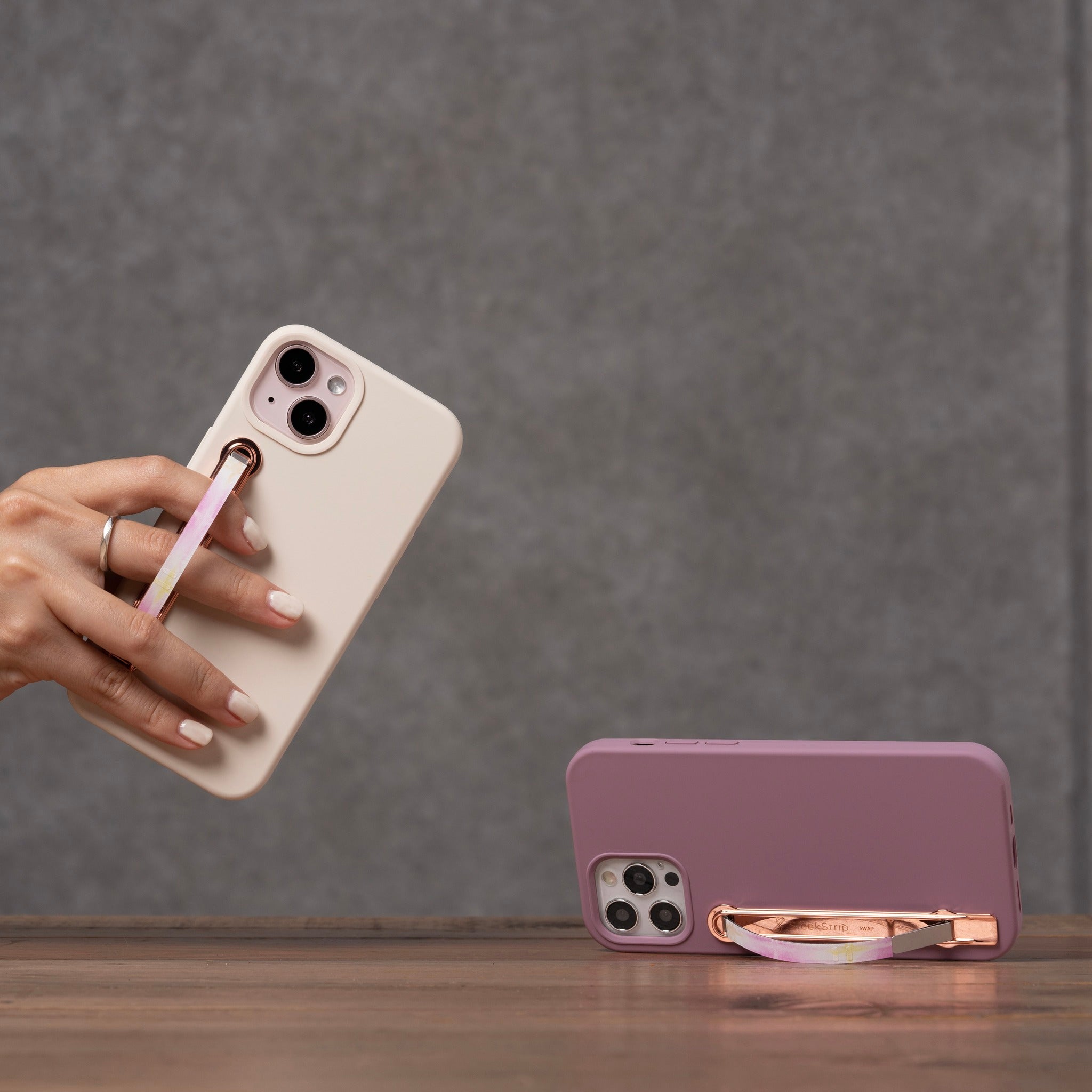 Rose Gold x Tie-Dye Pink