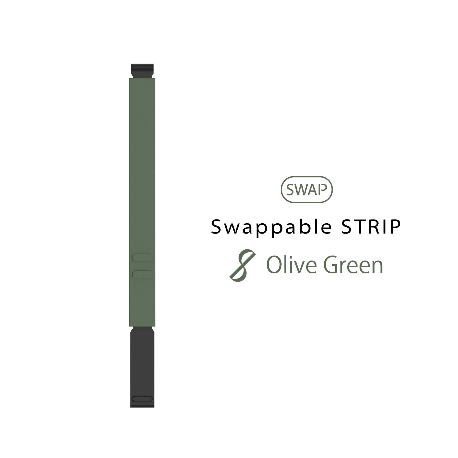 Swappable Strip: Olive Green
