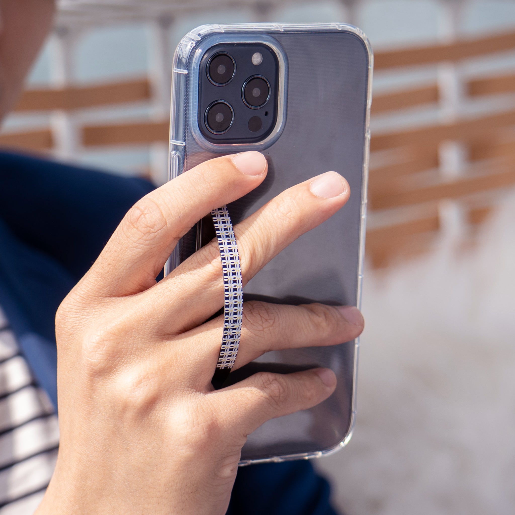 Popsocket Alternative Flat Popsocket Gunmetal X Maya Monogram